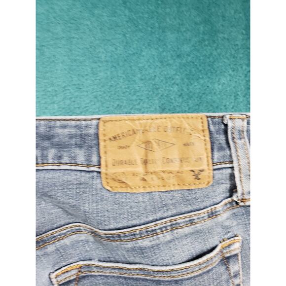 American Eagle Jeans Size 29x30 Mens Blue Pants Denim Stretch Mid Rise Skinny - Picture 13 of 14